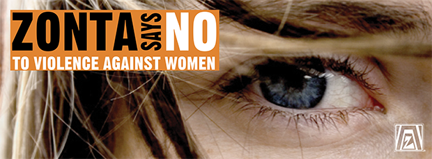 Zonta says no to violence against women logo